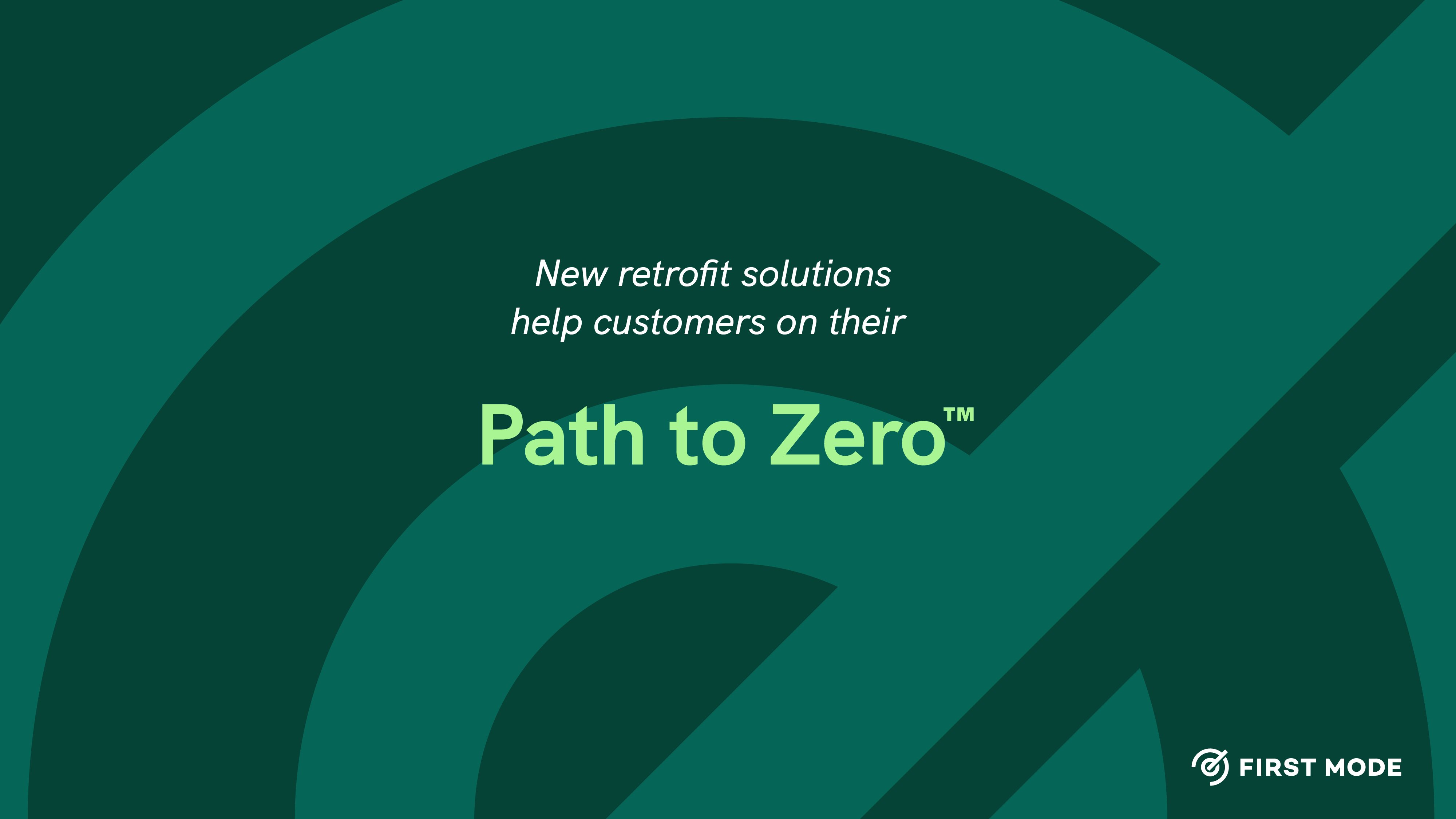Graphic reading: "New retrofit solutions help customers on their Path to Zero"